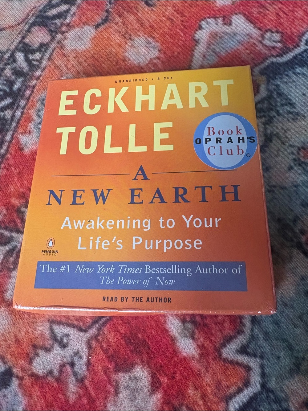 NEW Sealed Eckhart Tolle A New Earth Audiobook 8 CDs Unabridged Oprah’s Book Clu